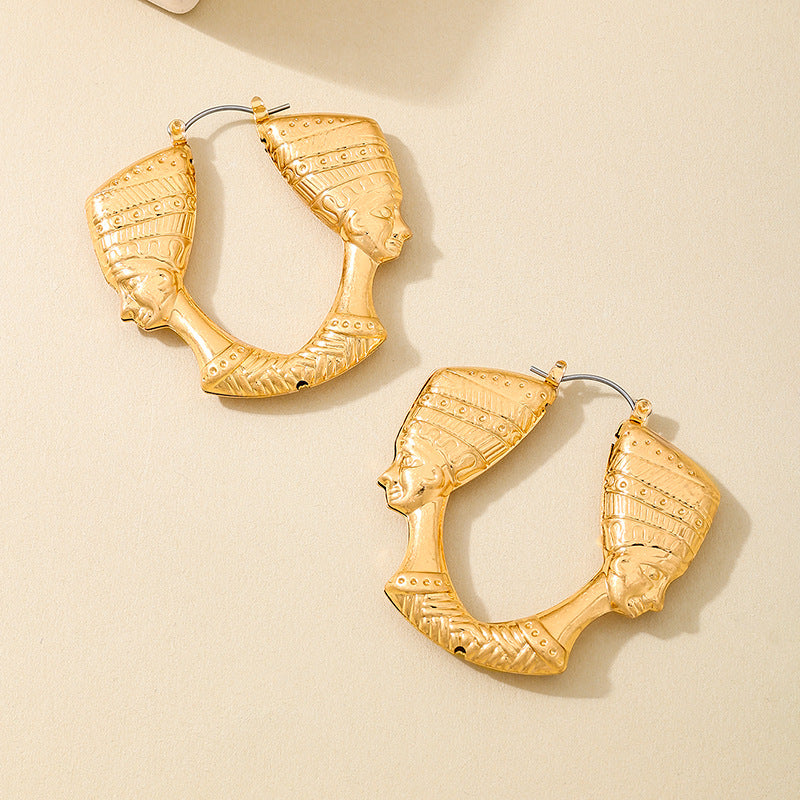 Planderful Vienna Verve Earrings – Unique Retro Metal Design