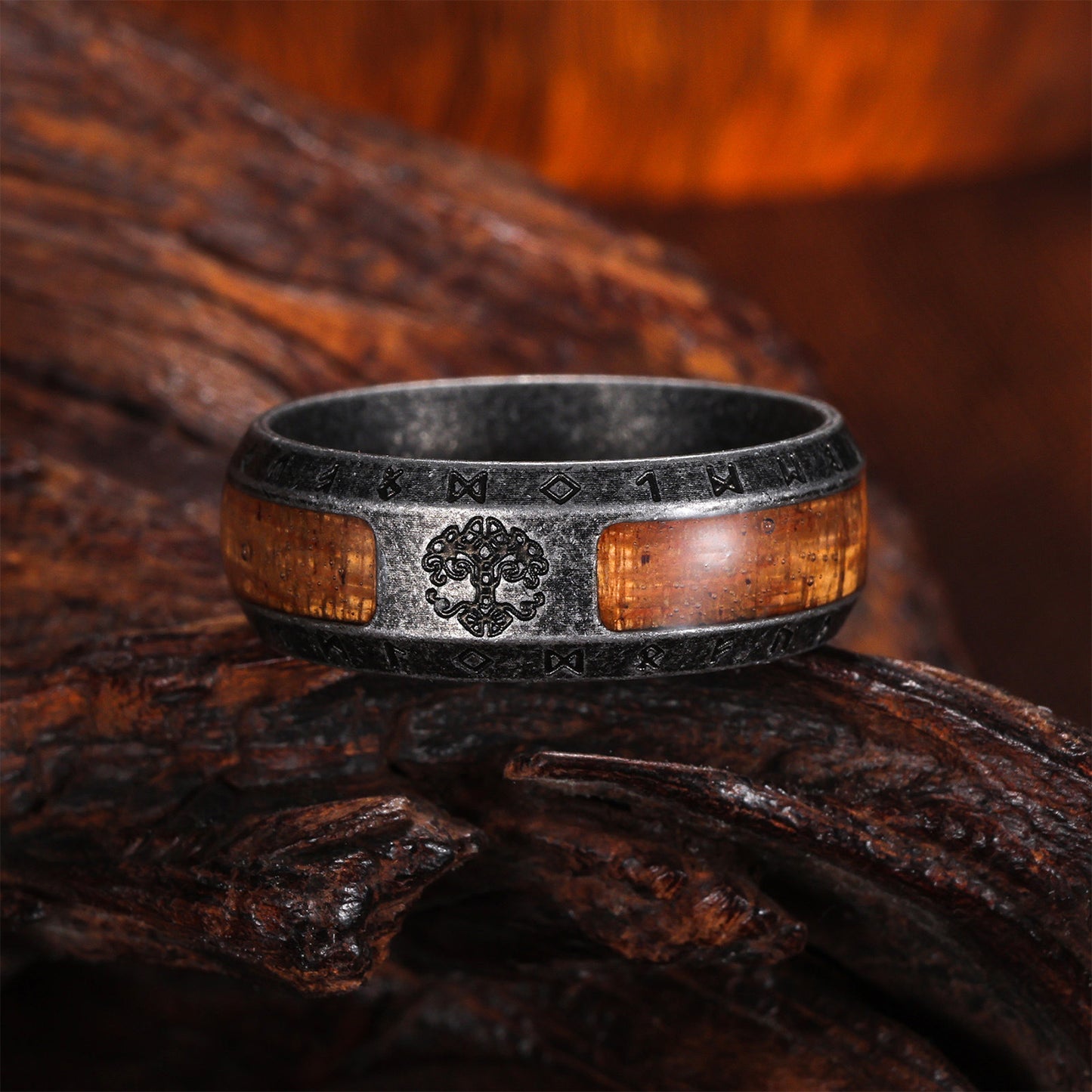 Planderful Everyday Genie Viking Tree Of Life Ring For Men Steel Unisex Retro Protection Symbol