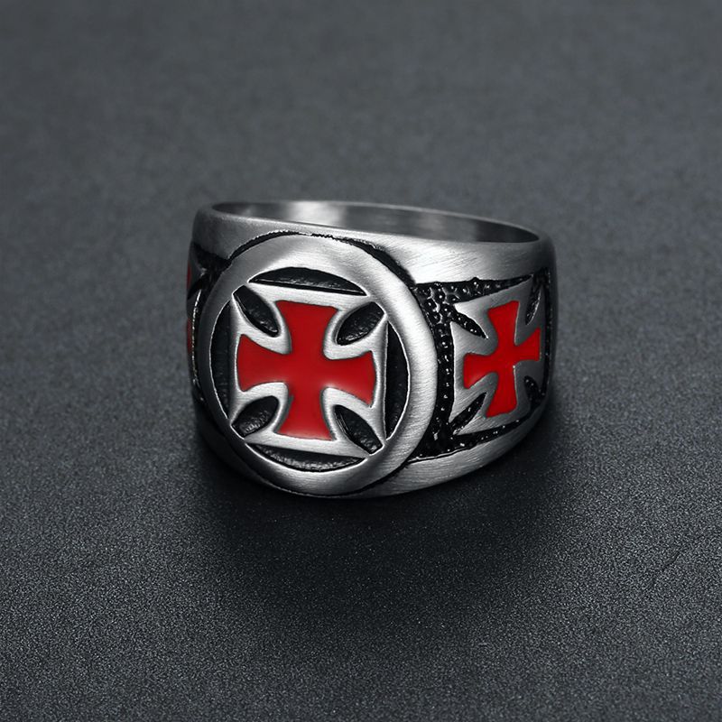 Planderful Everyday Genie Men's Stainless Steel Ring Epoxy Retro Punk Personalized For Men