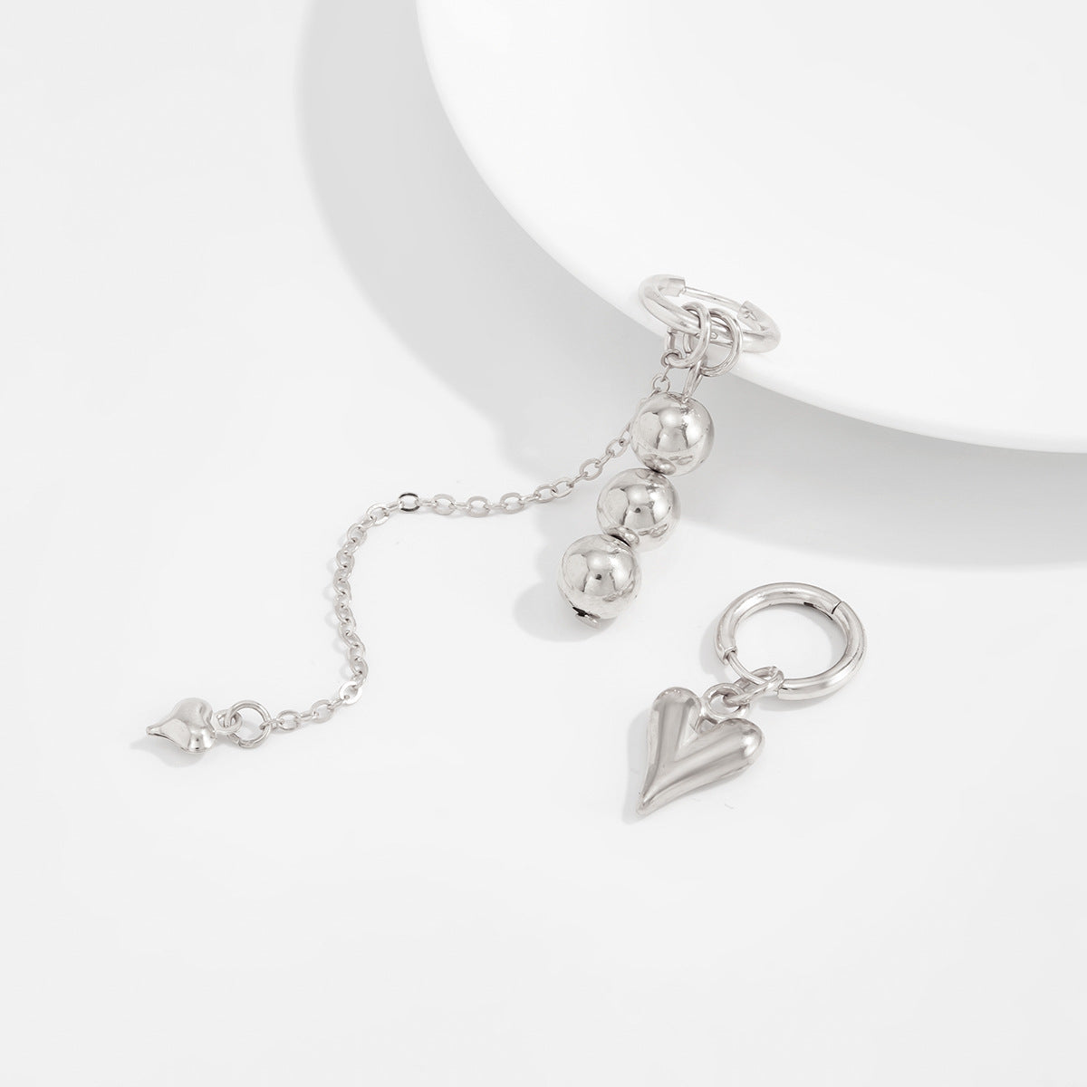 Planderful Titanium Steel Earrings Asymmetric Fringed Statement For Modern Women Vienna Verve