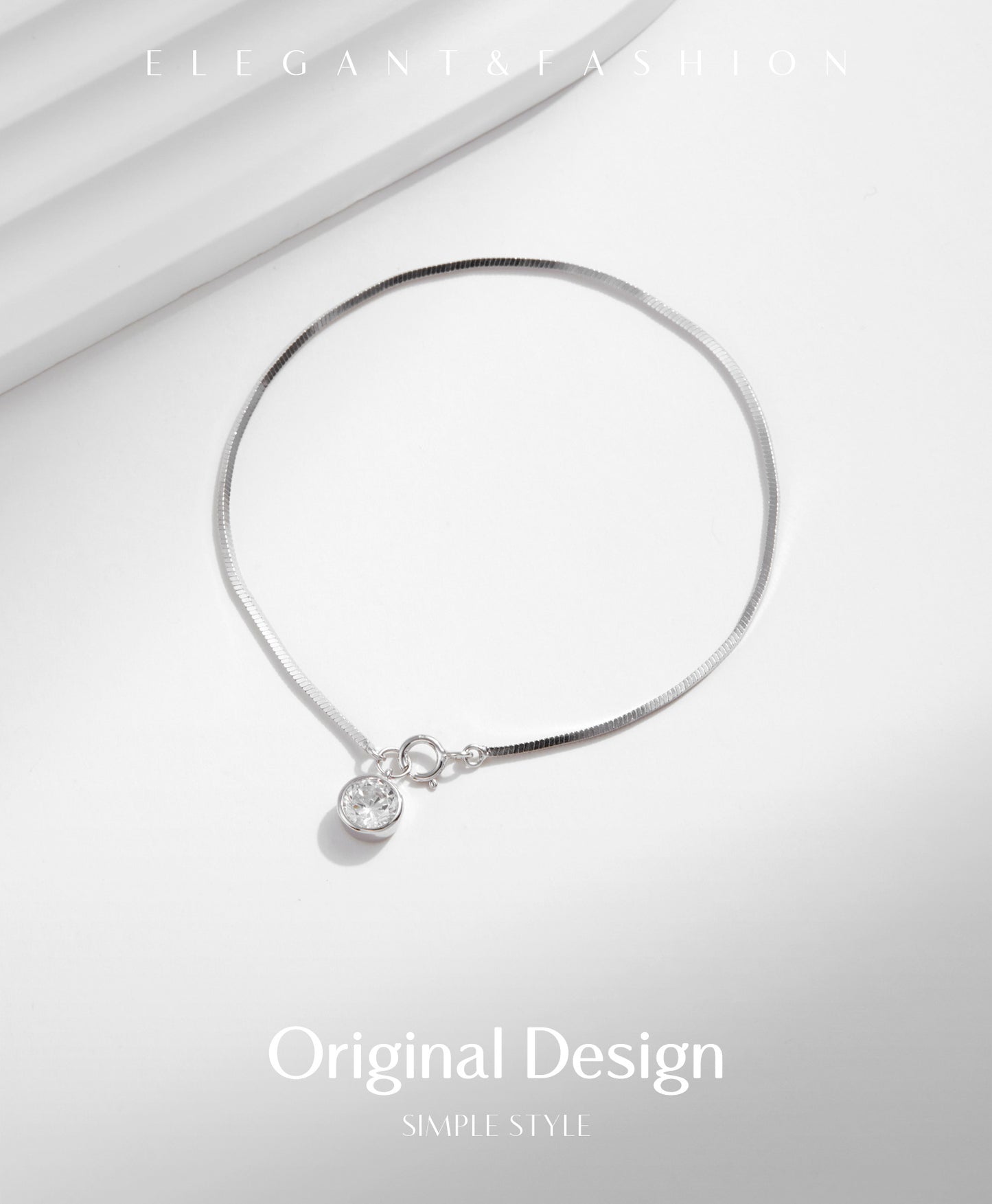 Planderful Everyday Genie Bracelet – Exquisite Sterling Silver with Zircon Accents