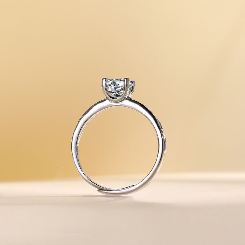 D-Color S925 Sterling Silver Women's Ring