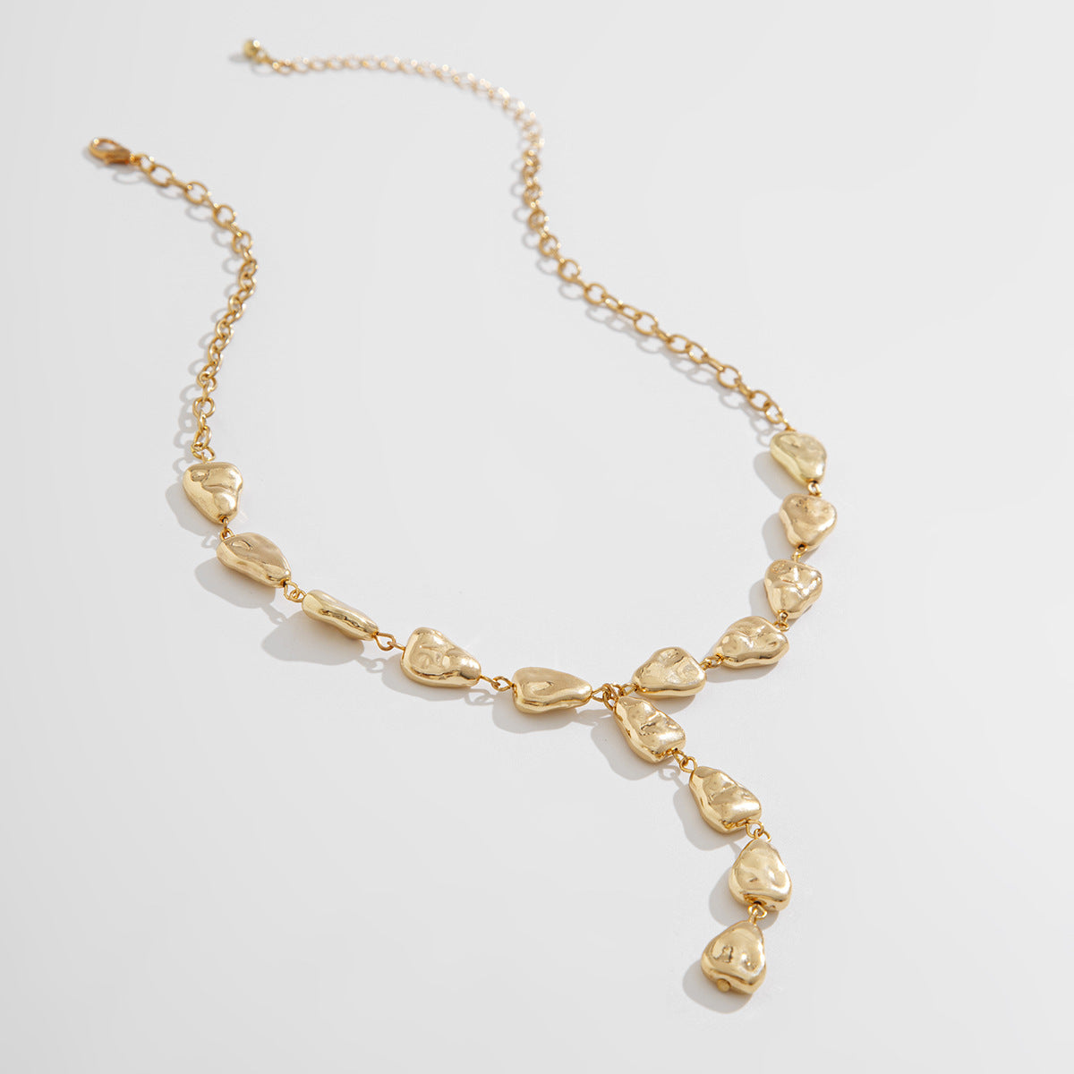 Baroque Teardrop Y-Shaped Necklace