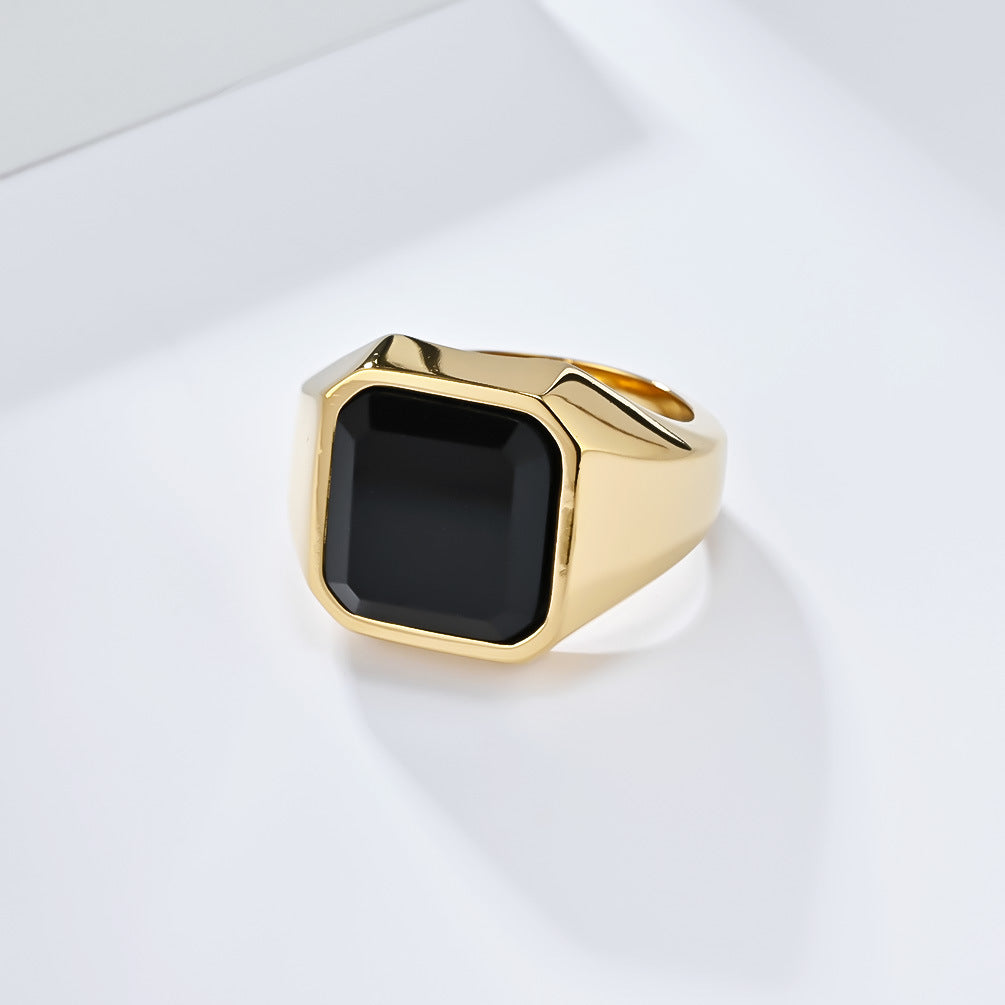 Steel Ring - Luxury Men's Everyday Wear, Durable Stainless Steel Ring For Groomsmen, Modern Everyday Accessory