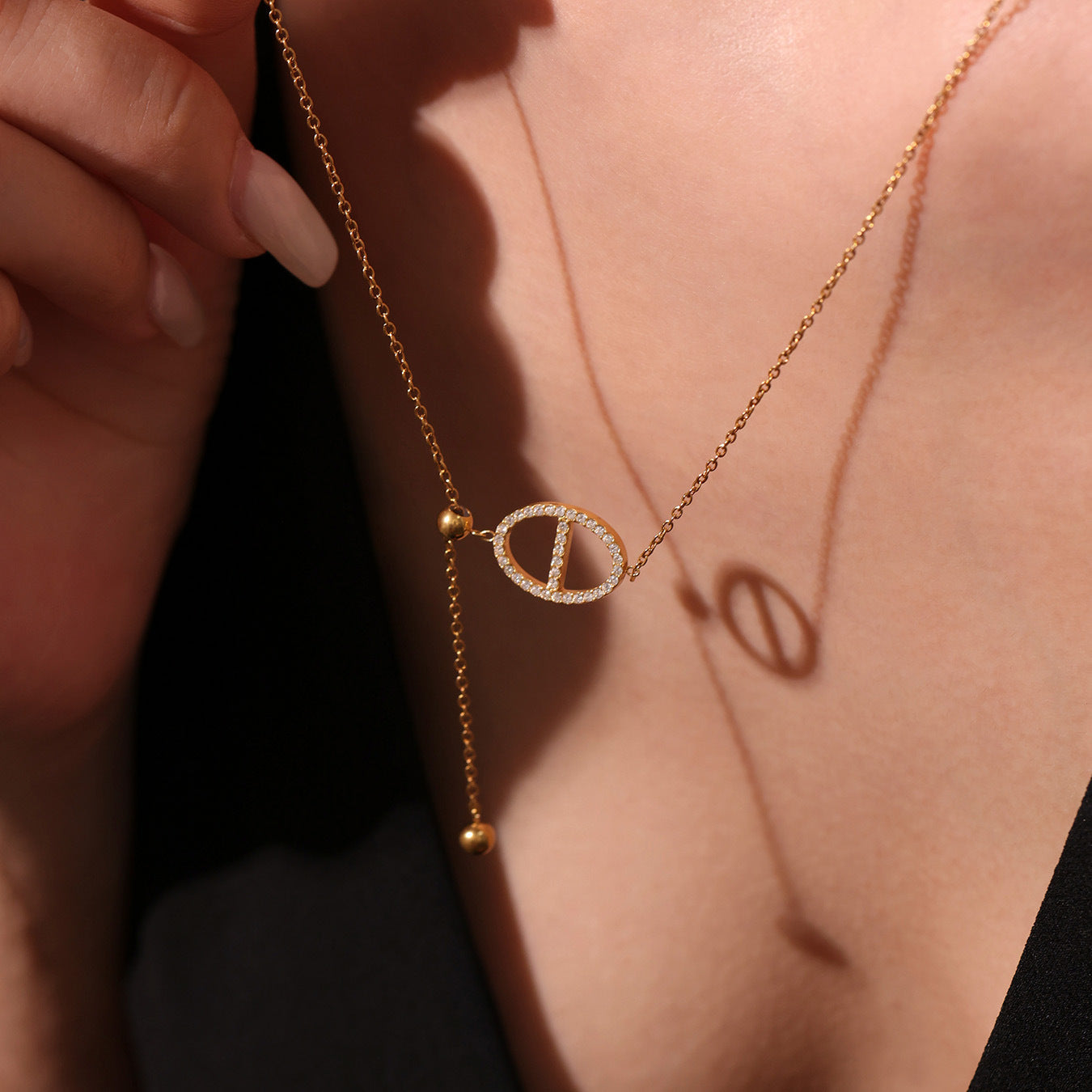 Planderful Zircon Tassel Clavicle Necklace Luxury For Women