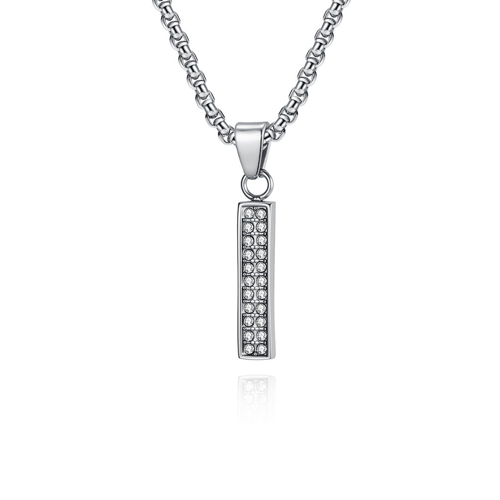 Stainless Steel Number Pendants — Chain Optional