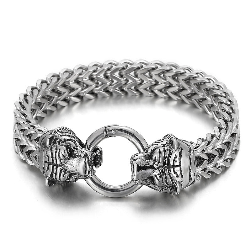 Celestial Steel Bracelet for Men - Zodiac Inspired Fashion Accessory