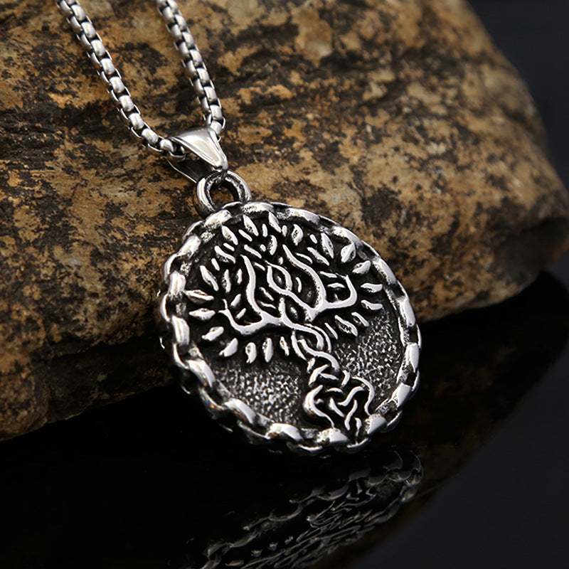 AliExpress New Hip Hop Tree of Life Titanium Steel Pendant