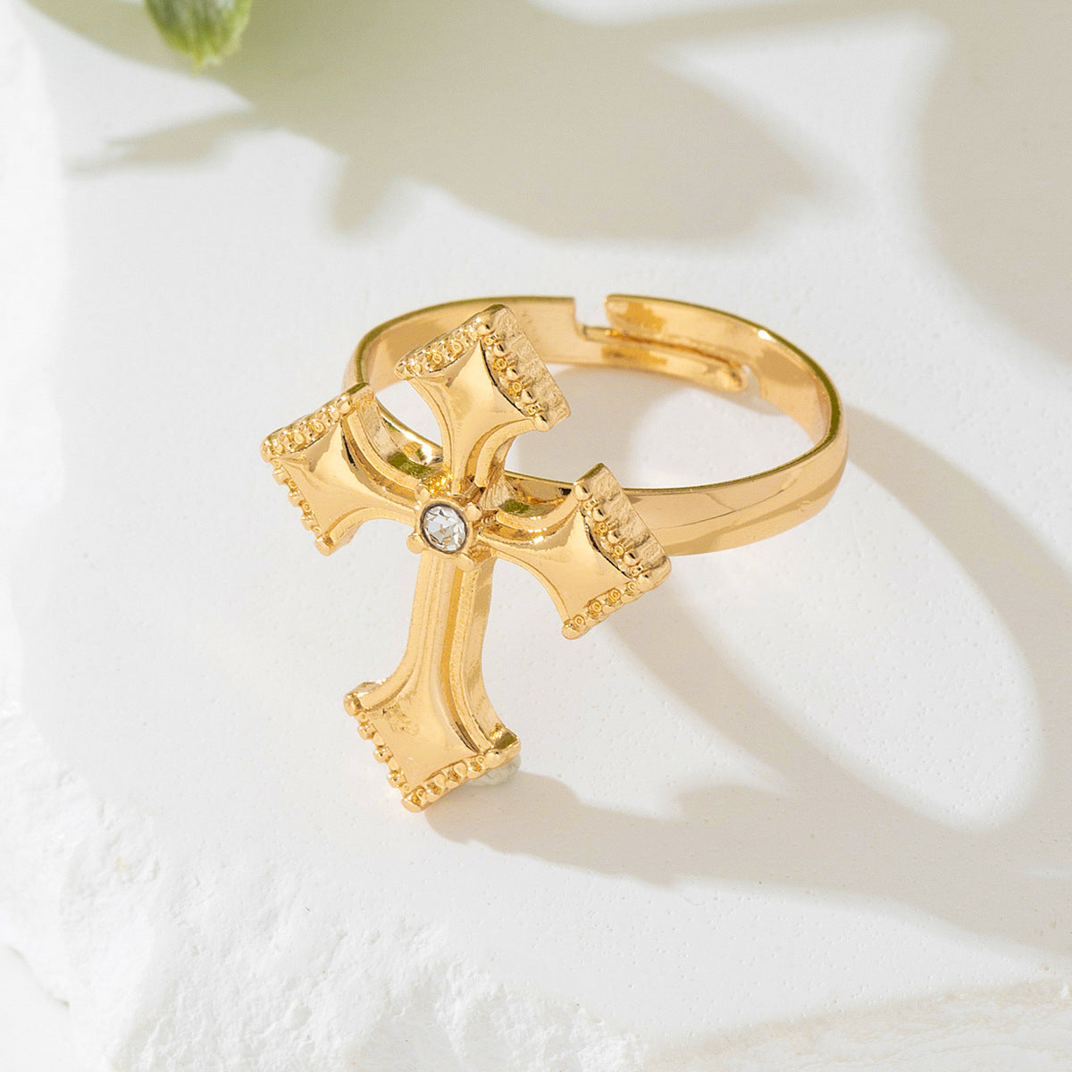 Planderful Vienna Verve Adjustable Cross Ring for Women