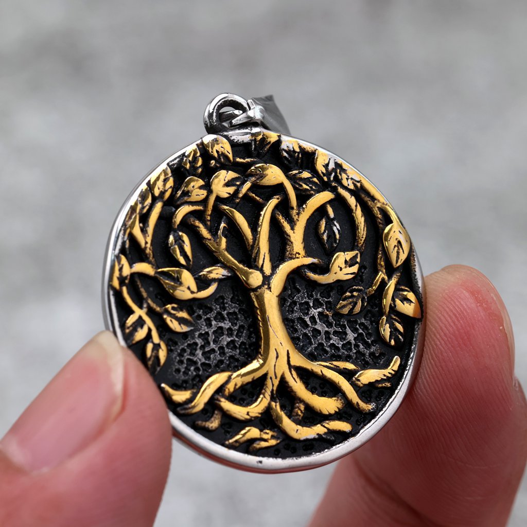 Planderful Unisex Tree of Life Pendant Necklace Retro