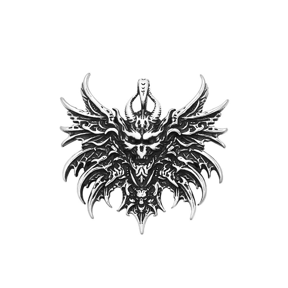 Skull Viking Stainless Steel Men's Pendant Necklace