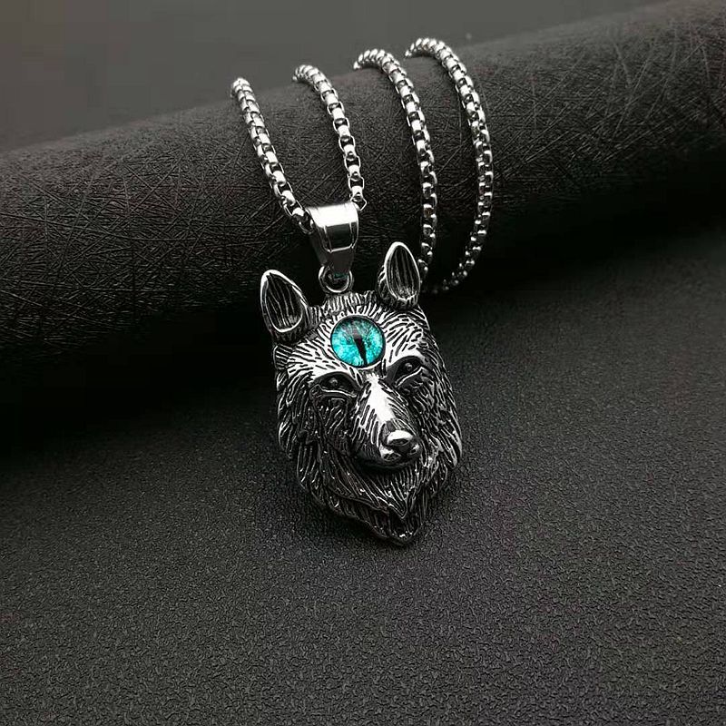 Steel Necklace – Vintage Nordic Vikings Punk Totem Pendant For Everyday Style Look