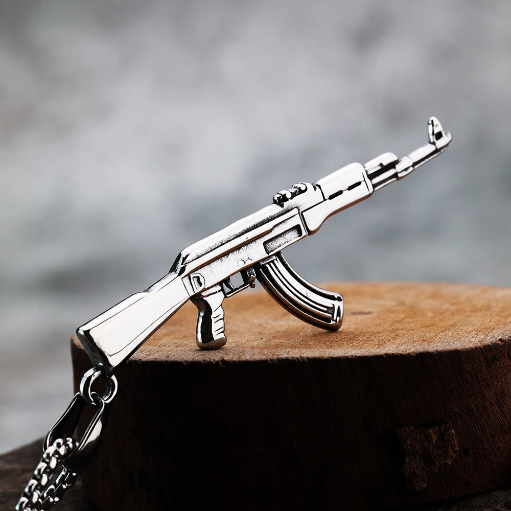 Punk Hip-Hop Stainless Steel Pendant Necklace