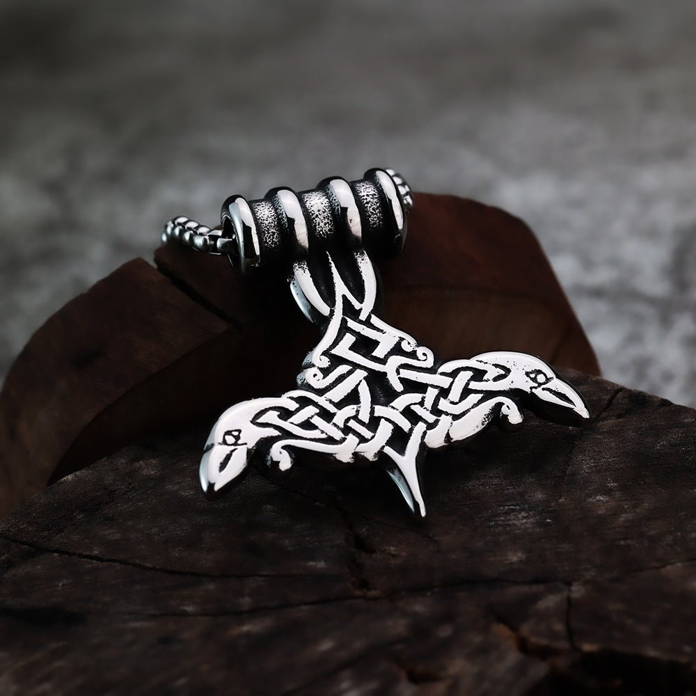 Cross-Border New Nordic Viking Raven Pendant Jewelry for Men