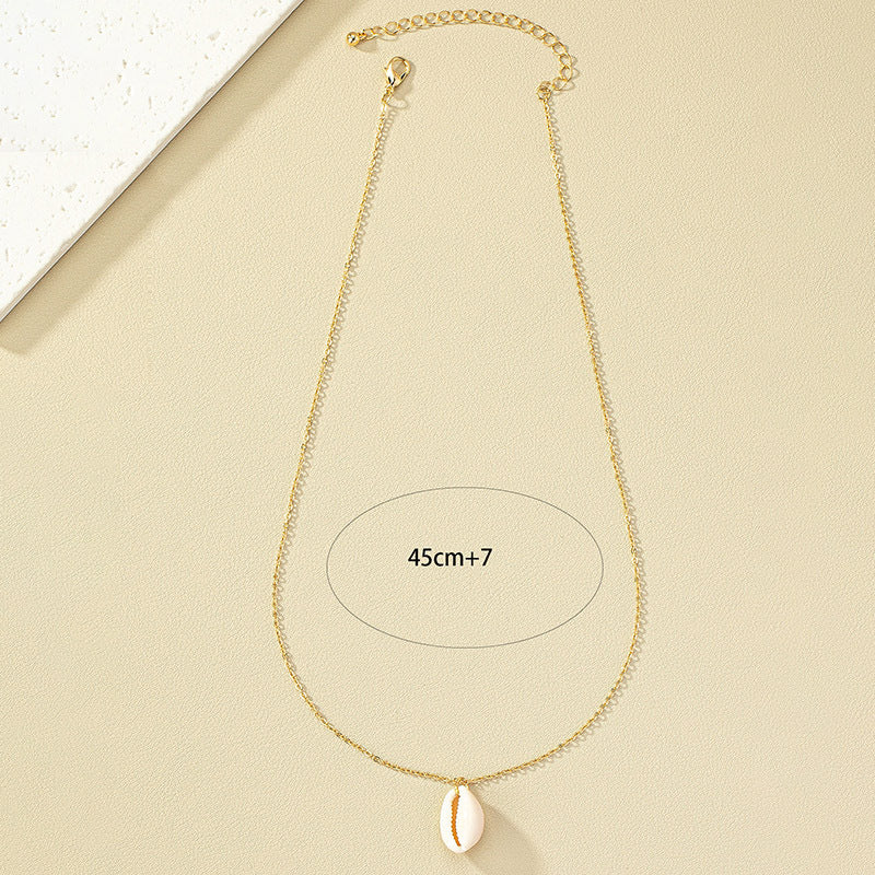 Fresh Seashell Pendant Necklace with Unique Holiday Vibe - Luxe Edition