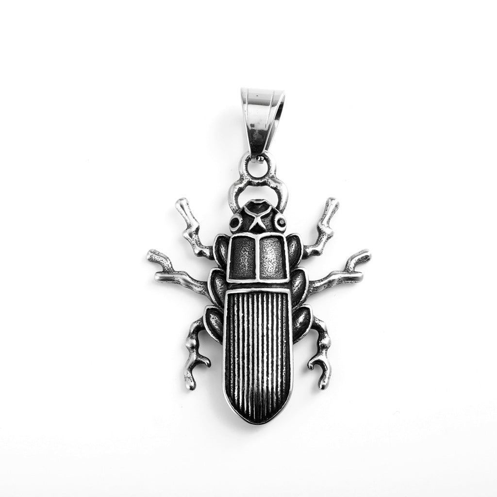 Vintage Stainless Steel Pendant Necklace