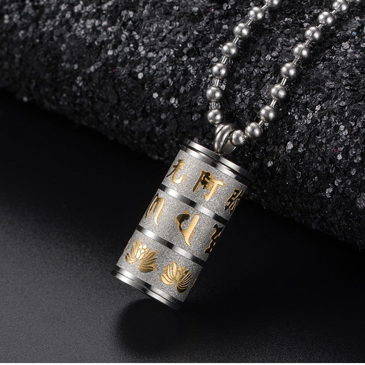 Stainless Steel Pendant Necklace — Four Finishes