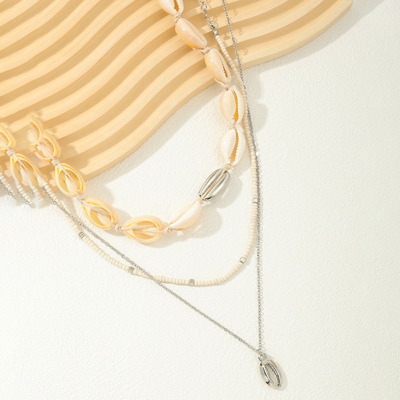 Shell Bead Necklace Set - Vienna Verve Collection