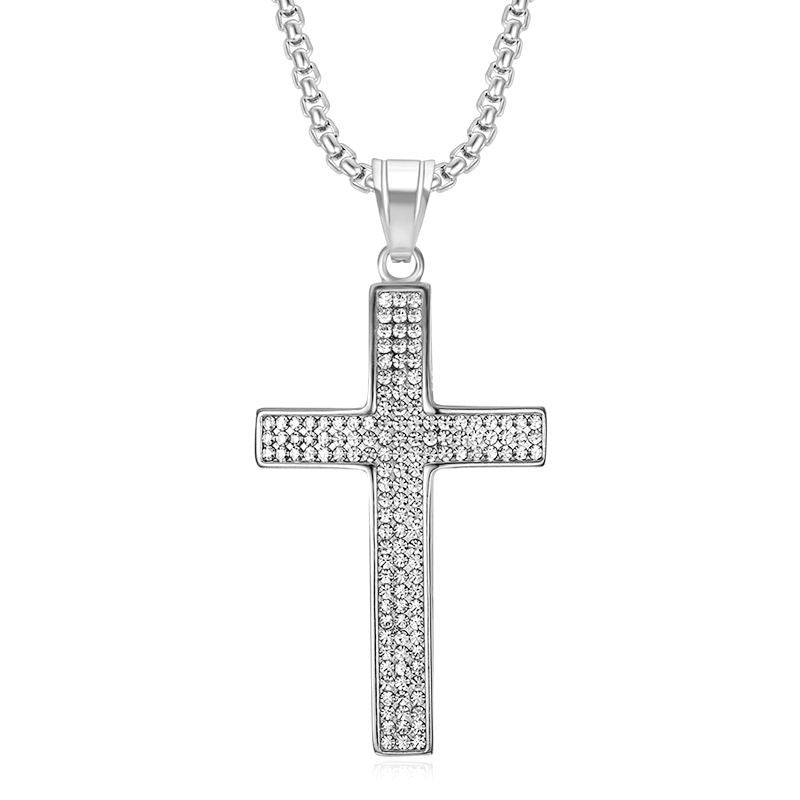 Steel Necklace – Elegant Cross Pendant