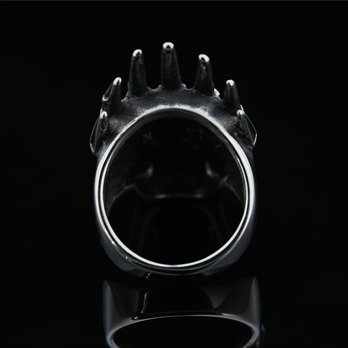 Personalized Crown Skull Ring For Men In Titanium Steel By Planderful European American Edition Retro Punk Jewelry