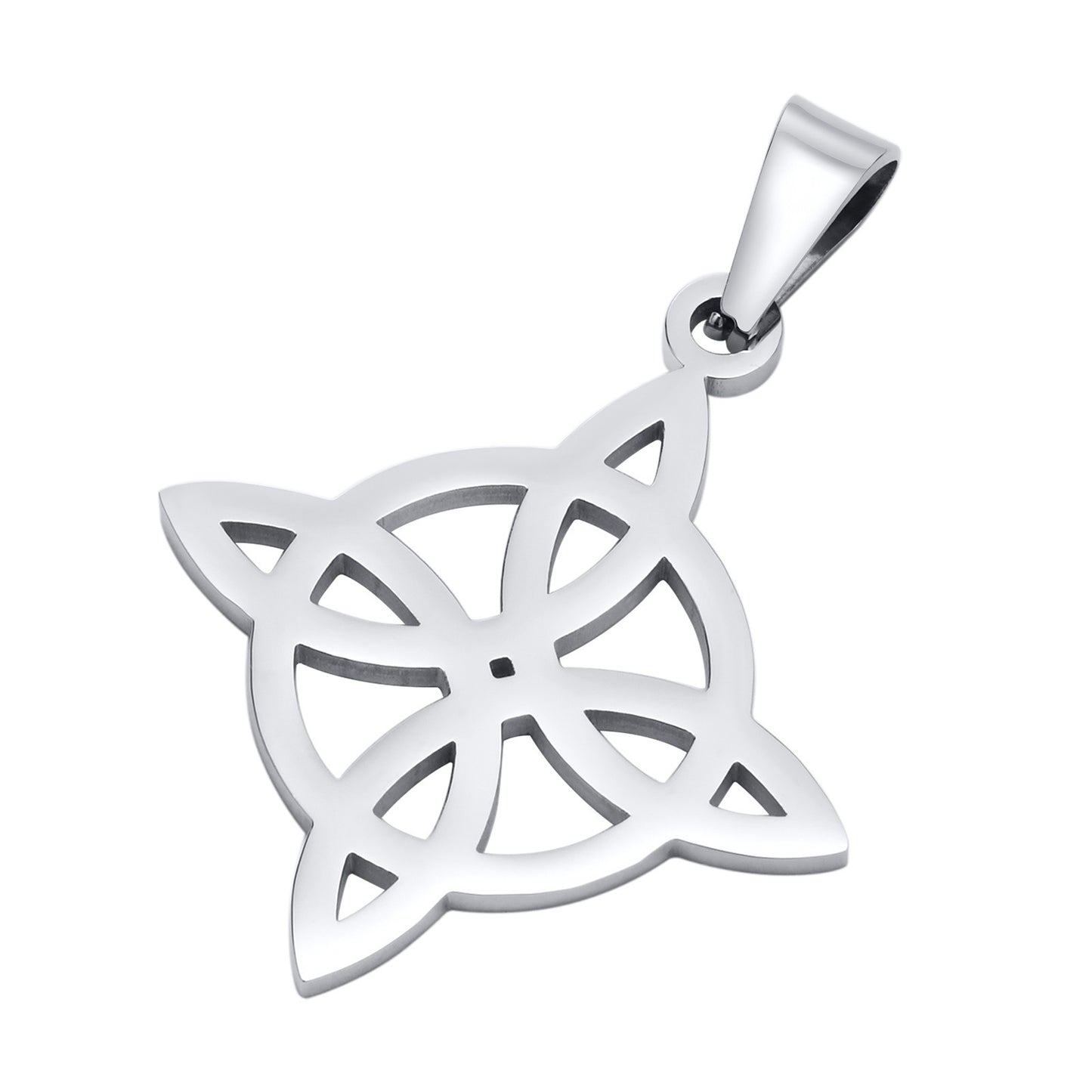 Stainless Steel Celtic Knot Pendant Black Men for Men