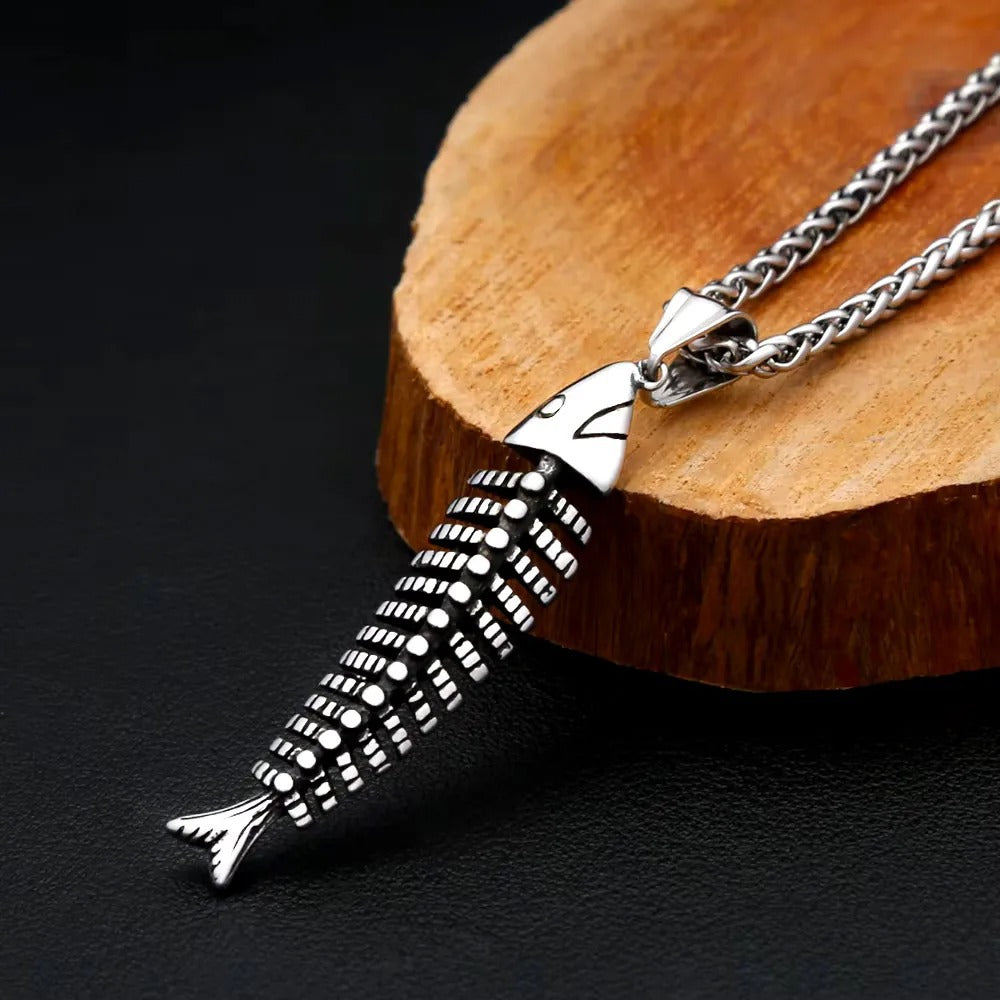 Punk Skull Stainless Steel Pendant Necklace