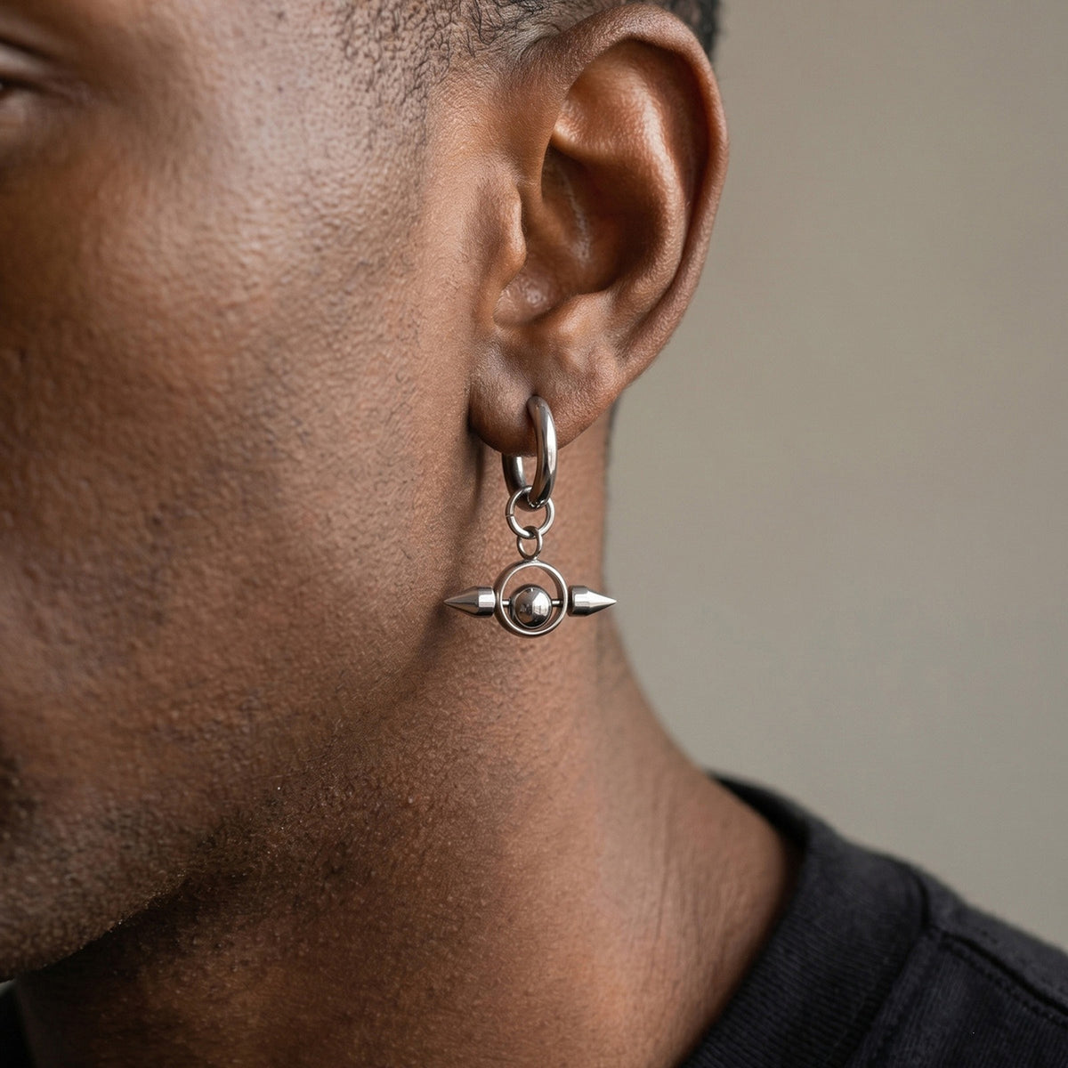 Stainless Steel Punk Earrings
