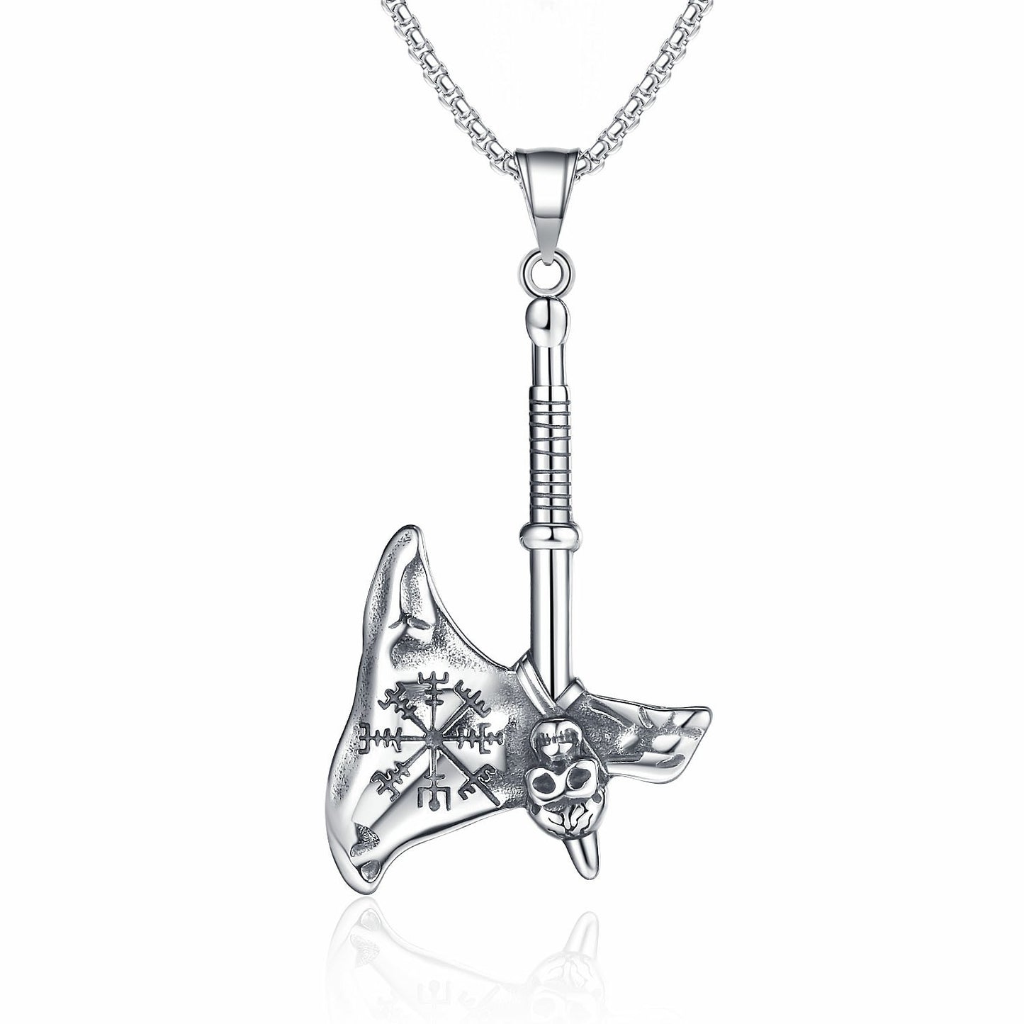 Steel Necklace – Vintage Nordic Viking Tomahawk Necklace