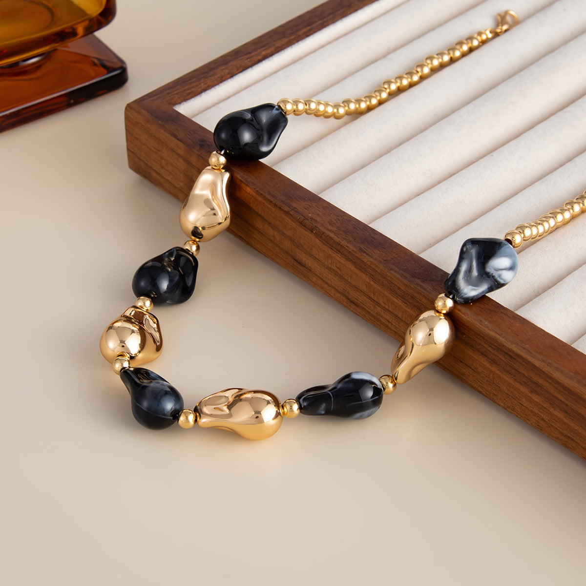 French Baroque Pearl Bead Necklace