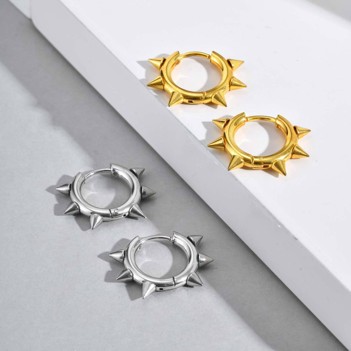 Punk Single Earrings — Silver, Gold or Black