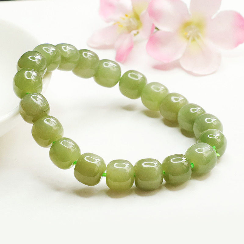Hetian Jade Classic Vintage Bead Bracelet