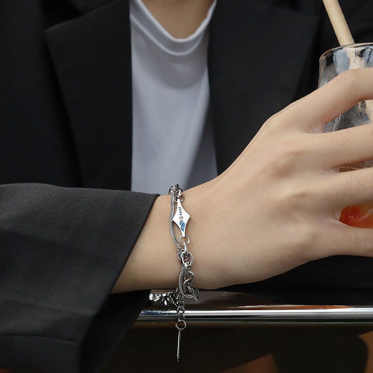 Planderful Jewelry Titanium Lava Bracelet For Men