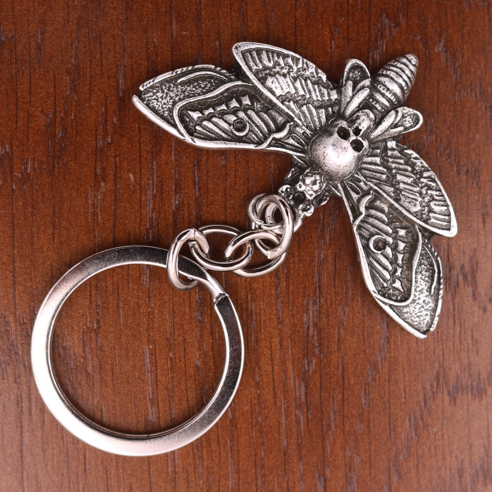 Valley of Death Moth Amulet Alloy Necklace for Men