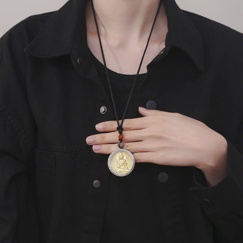 Steel Necklace – Elegant Everyday Buddha Gift