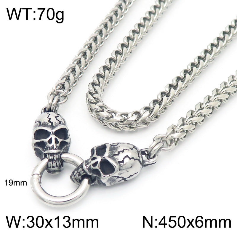 Planderful Collection Snake Necklace For Men Retro Punk