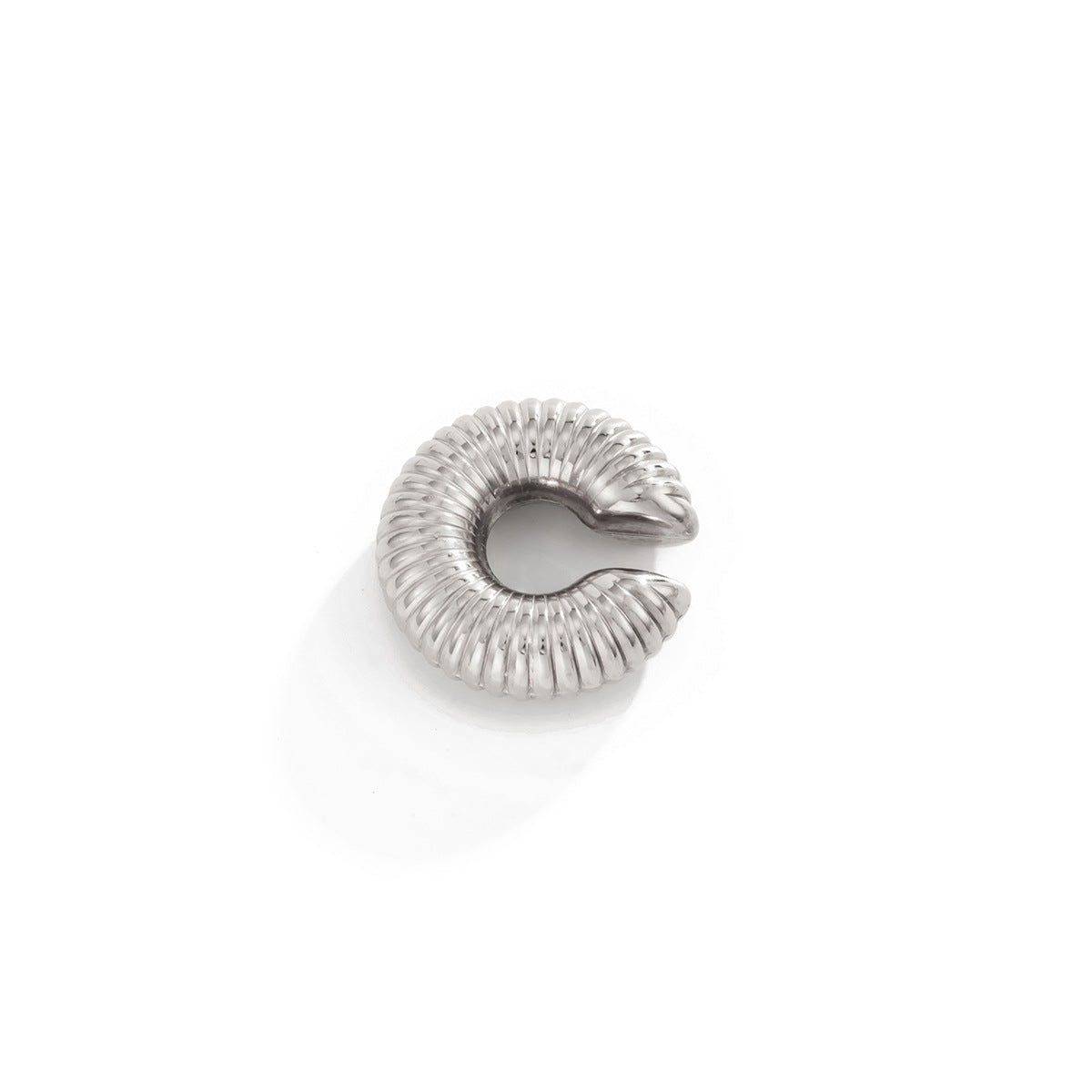 Stainless Steel Geometric Ear Clips by Planderful Vienna Verve Minimalist Piercing Free Earrings for Women