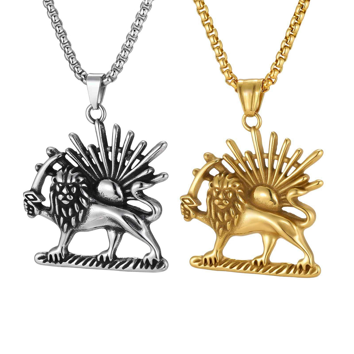Lion Stainless Steel Pendant