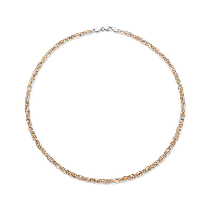 S925 Sterling Silver Three-Layer Layered Necklace