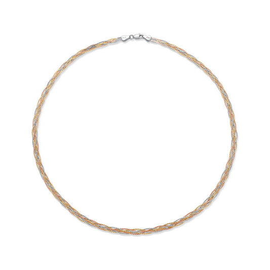 S925 Sterling Silver Three-Layer Layered Necklace