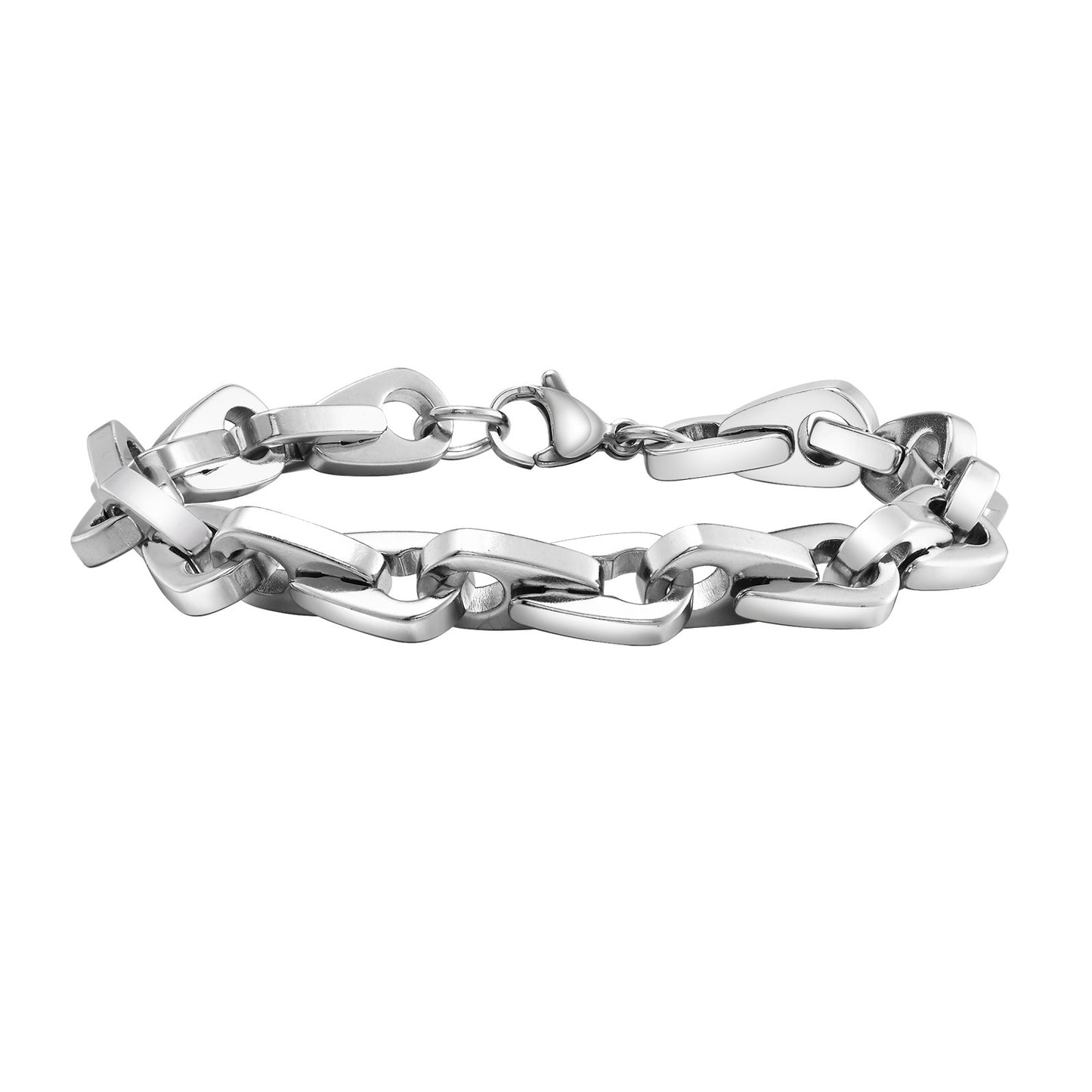 Hip Hop Stainless Steel Handmade Chain Bracelet Steel Men's Fashion Accessories
