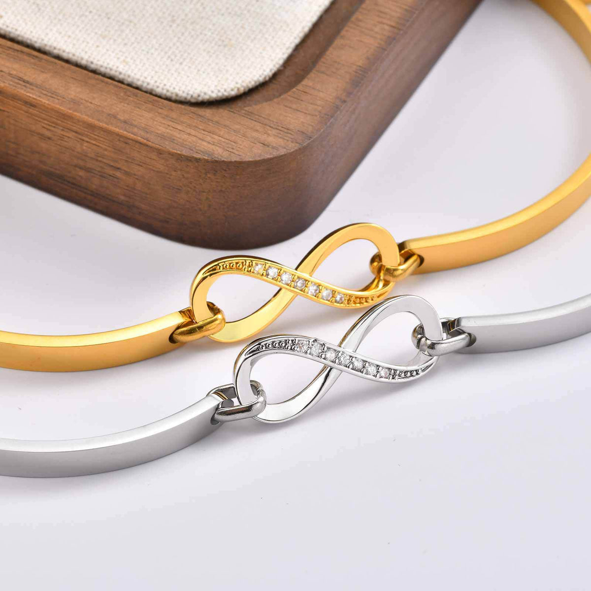 Heart Zircon Copper Bracelet