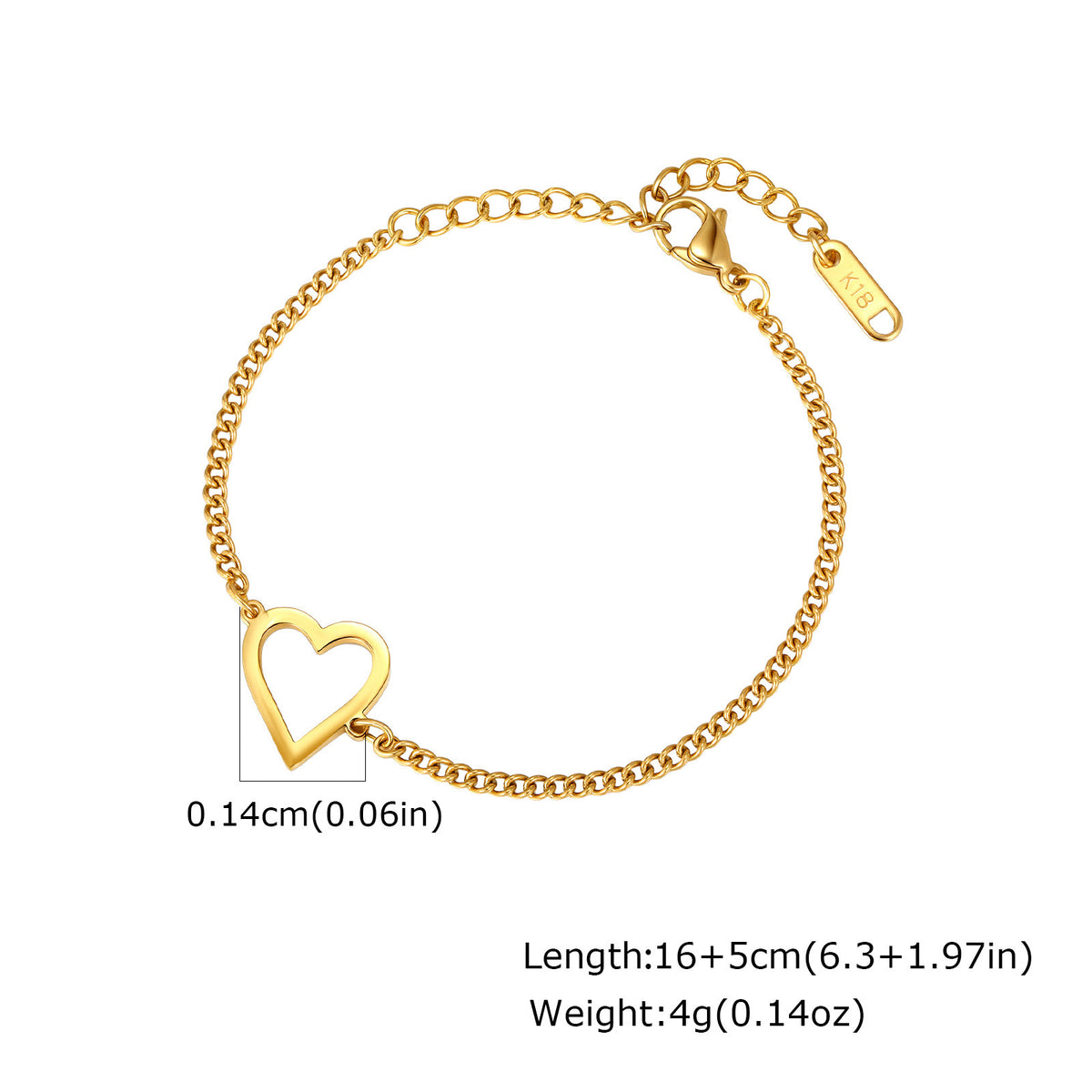 Heart Stainless Steel Bracelet