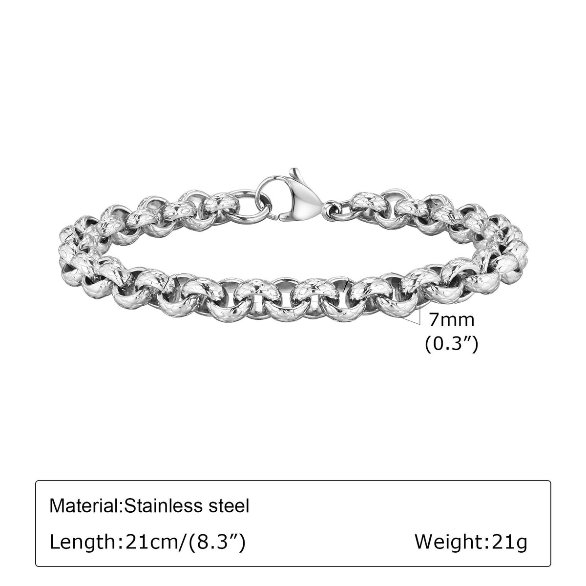 Pearl Vintage Stainless Steel Bracelet