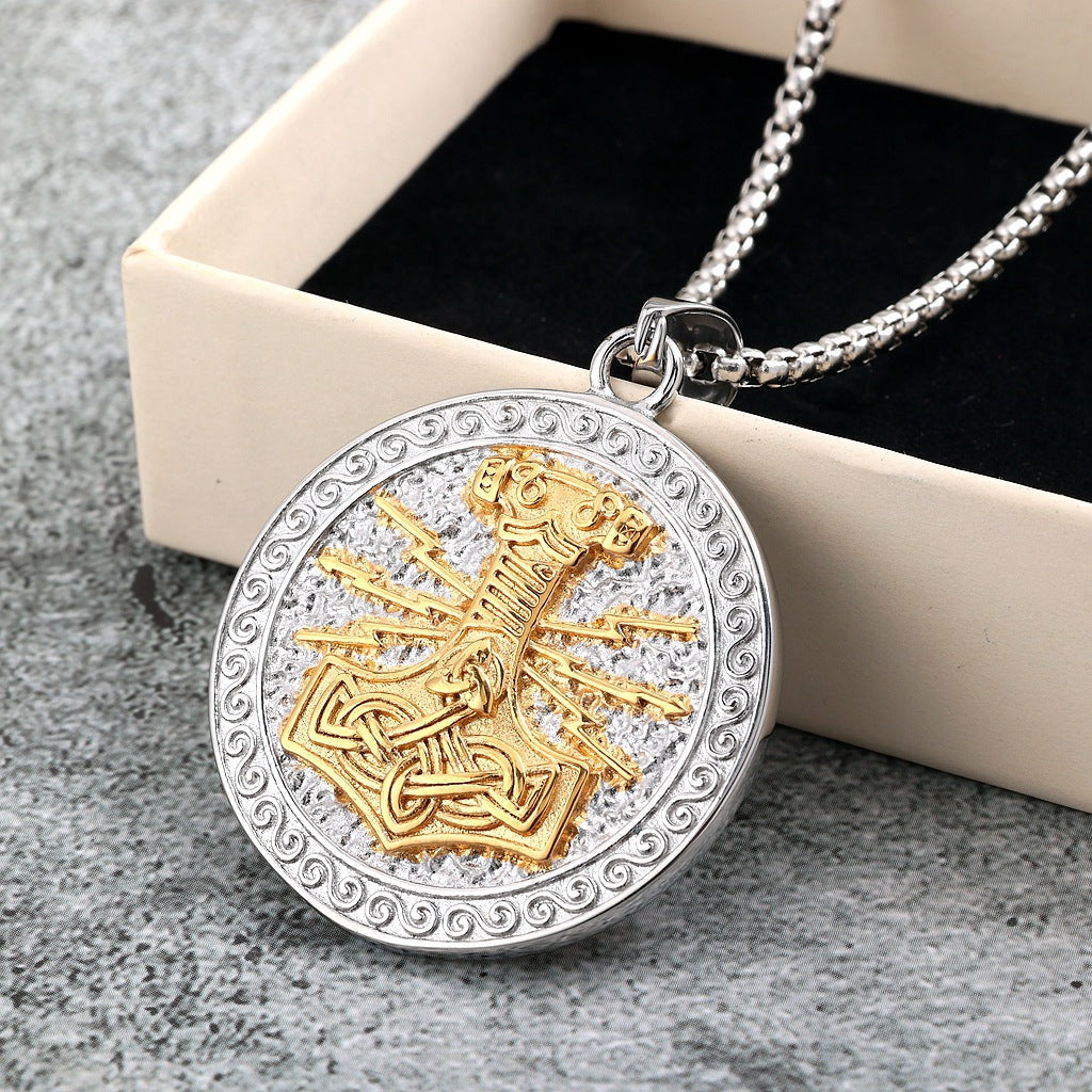 Punk Vintage Stainless Steel Men's Pendant Necklace