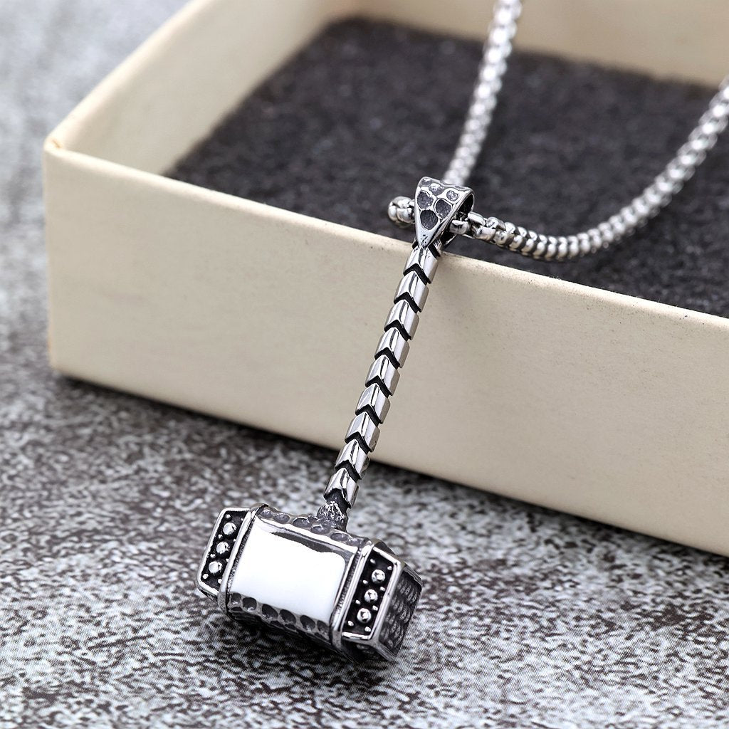 Vintage Viking Stainless Steel Men's Pendant Necklace