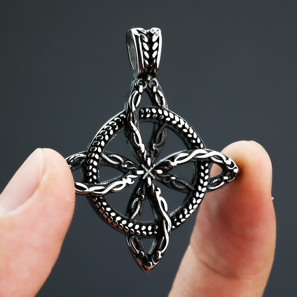 European And American Retro Men's Pendant Necklace Viking Celtic Knot