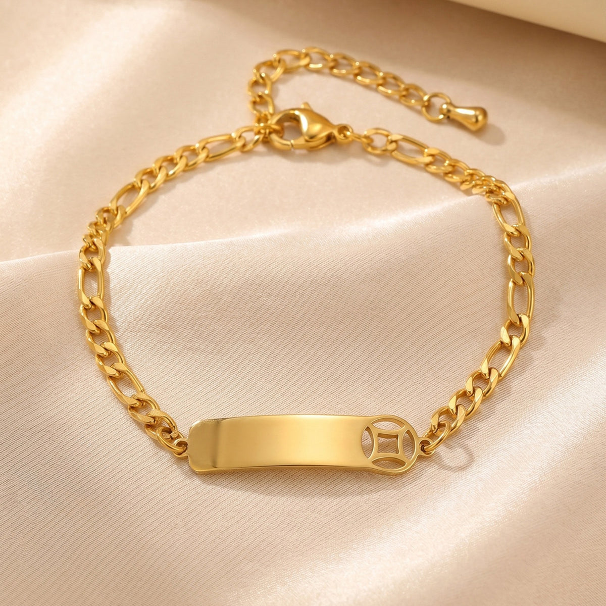 Slim Gold-Tone Copper Bracelet