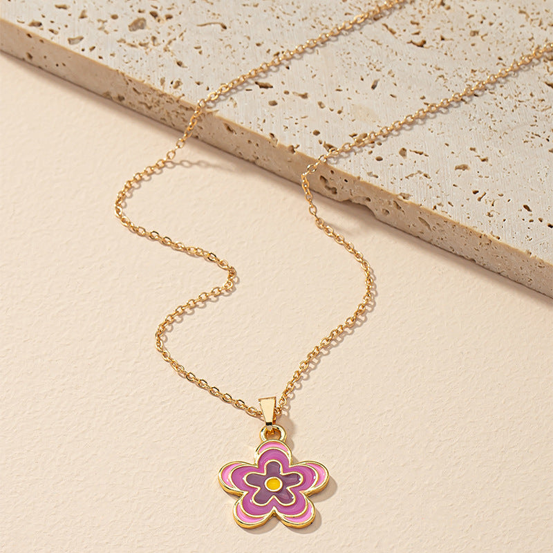 Elegant French Floral Necklace with European Vibe