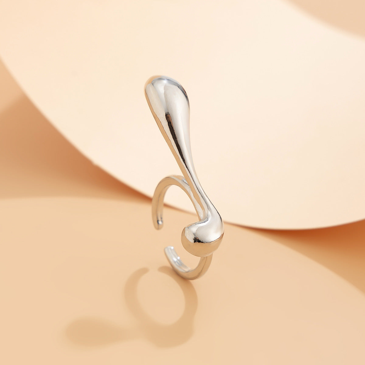 Planderful Vienna Verve Statement Ring Irregular Texture European American Inspired For Fashionable Women