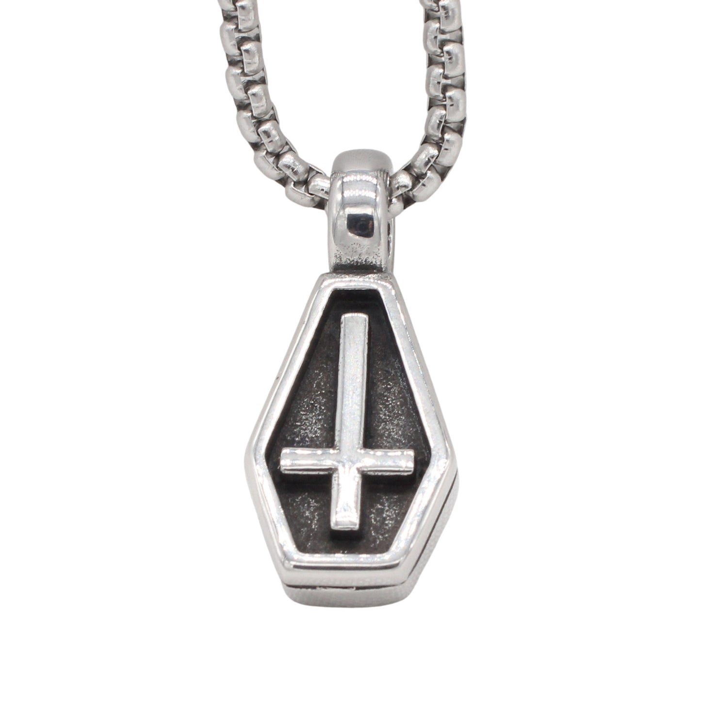 Planderful Everyday Genie – European and American Retro Cross Men's Titanium Steel Pendant